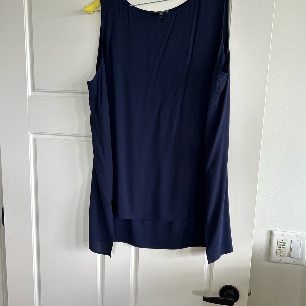 Eileen Fisher Blue Sleeveless Tank Top